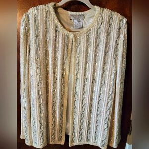 Women's Adrianna Papell Evening Beaded Cardigan